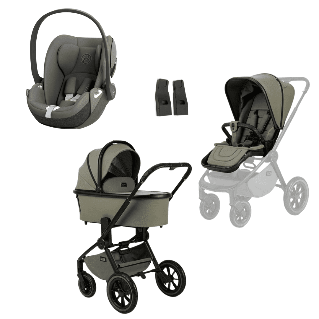 Moon RESEA+ Kombikinderwagen 3in1 Set inkl. Cloud T –  Moos Green Mirage Grey | dark grey – Moon RESEA+ Kombikinderwagen 3in1 Set inkl. Cloud T  Moos Green Mirage Grey | dark grey bei babybrands.de kaufen ✓ sicher, einfach & bequem online bestellen ✓